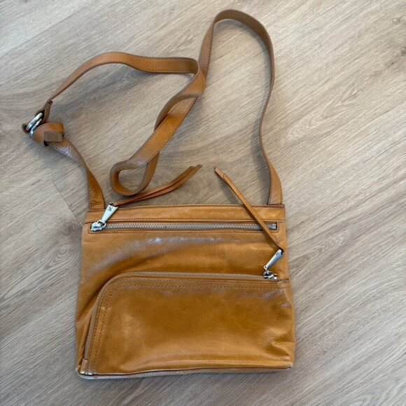 HOBO Handbags - Hobo brown leather crossbody purse cognac color